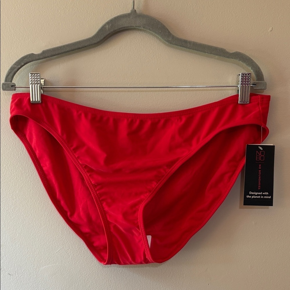 No Boundaries Vibrant Red Swimwear Size XL (15/17) NWT